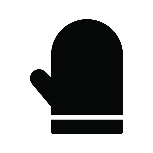 Handschuh Symbol Vektorvorlage — Stockvektor