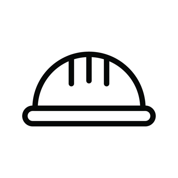 Worker Hat Icon Vector Illustration — 스톡 벡터