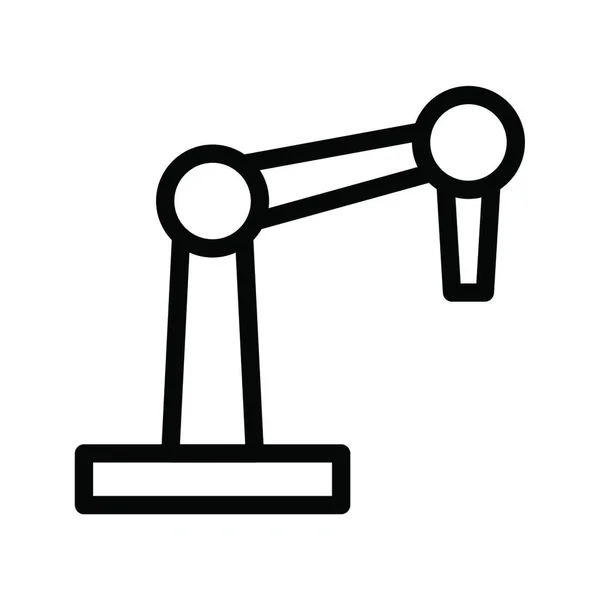 Robotermaschine Web Icon Vektor Illustration — Stockvektor