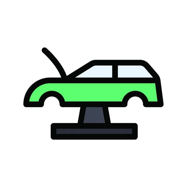 Car Repair Web Icon Vector Illustration — Stock Vector