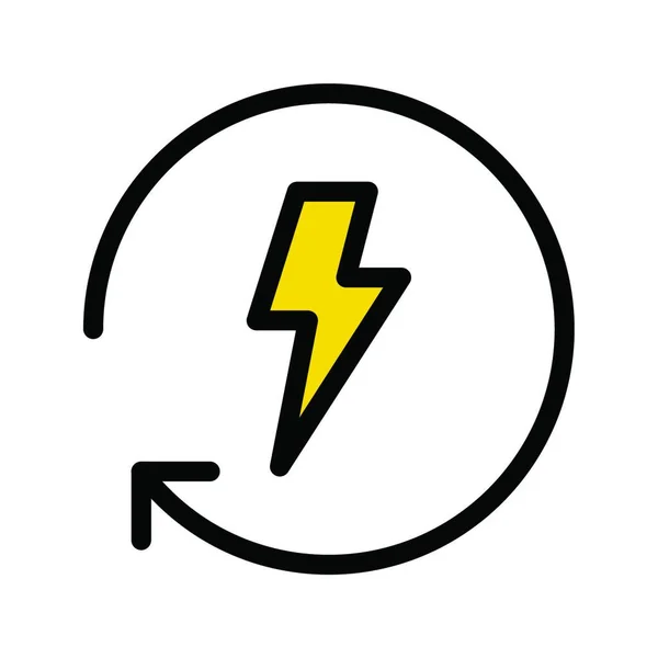 Power Web Icon Vector Illustration — Stock Vector