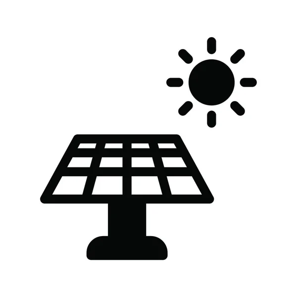 Panel Solar Ilustración Vectorial Simple — Vector de stock
