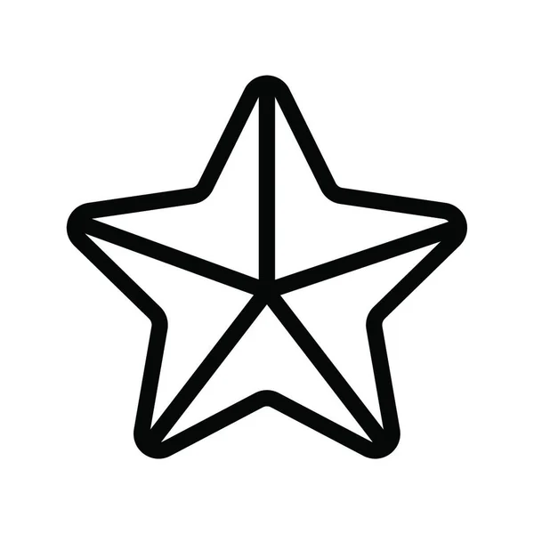 Зоряна Веб Іконка Векторні Ілюстрації — стоковий вектор