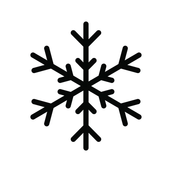 Όμορφο Εικονίδιο Νιφάδα Χιονιού Διανυσματική Απεικόνιση — Διανυσματικό Αρχείο