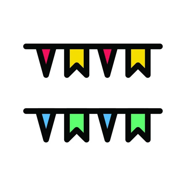 Ikona Dekorace Vektorová Ilustrace — Stockový vektor