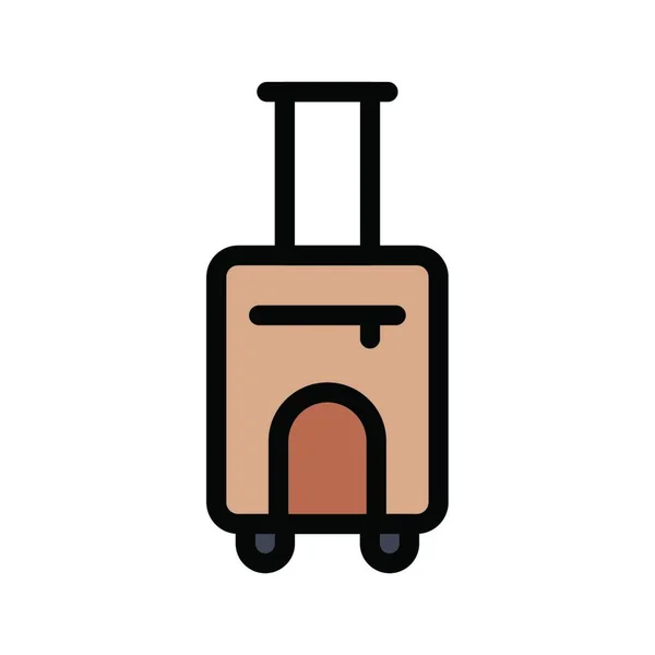 Resväska Ikon Vektor Illustration — Stock vektor