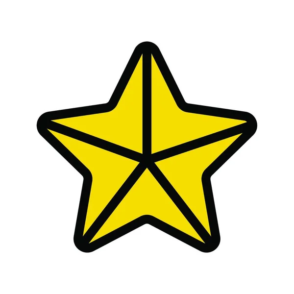Зоряна Веб Іконка Векторні Ілюстрації — стоковий вектор