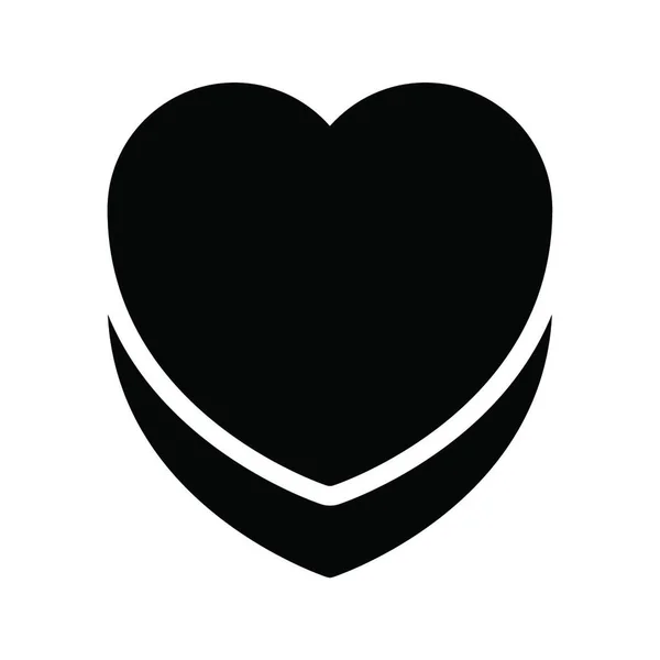 Icono Amor Simple Ilustración Vectorial — Vector de stock