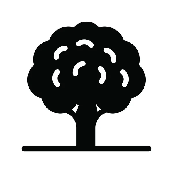 Baum Web Icon Vektor Illustration — Stockvektor
