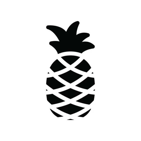 Pineapple Web Icon Vector Illustration — Stockvector