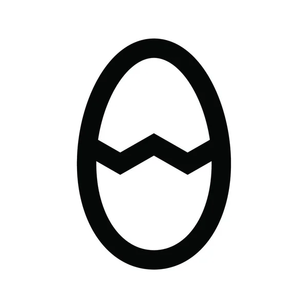 Egg Web Icon Vector Illustration — Stock Vector