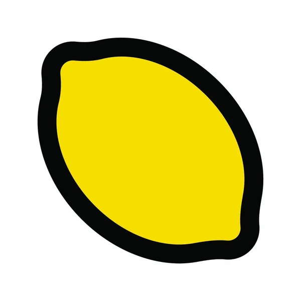 Illustrazione Vettoriale Icona Web Limone — Vettoriale Stock