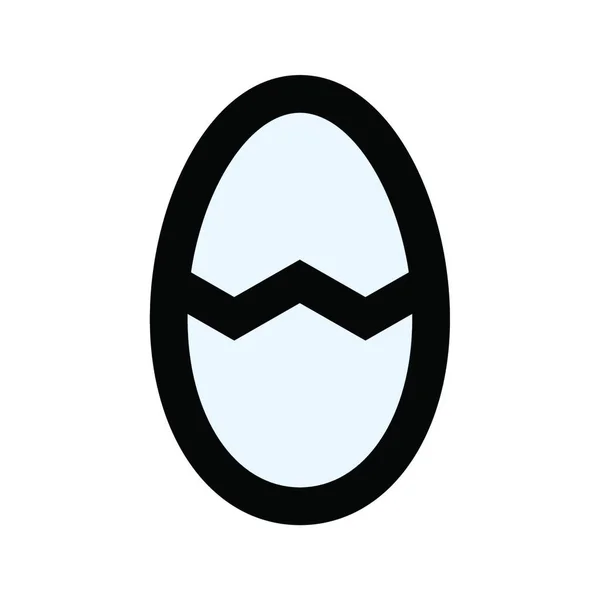 Uovo Icona Web Vettoriale Illustrazione — Vettoriale Stock