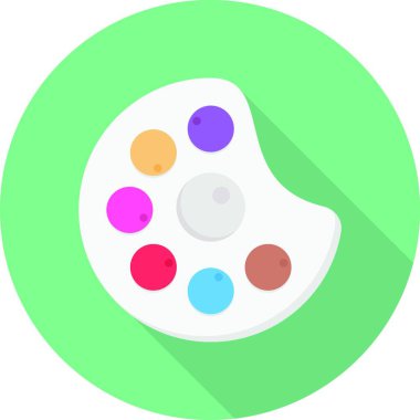 palet web simgesi vektör illüstrasyonu