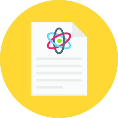 Bilim simgesi vektör illüstrasyonu