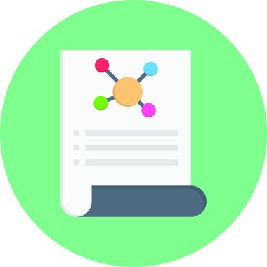 Bilim simgesi vektör illüstrasyonu