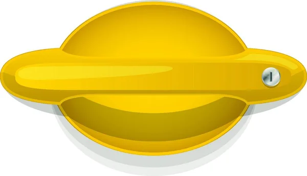 Żółty Uchwyt Drzwi Samochodu Ilustracja Wektora Graficznego — Wektor stockowy