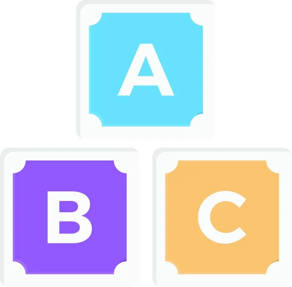 Abc Icon Vector Illustration — Stock Vector