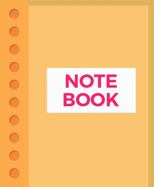 Notebook Ícone Ilustração Vetorial — Vetor de Stock