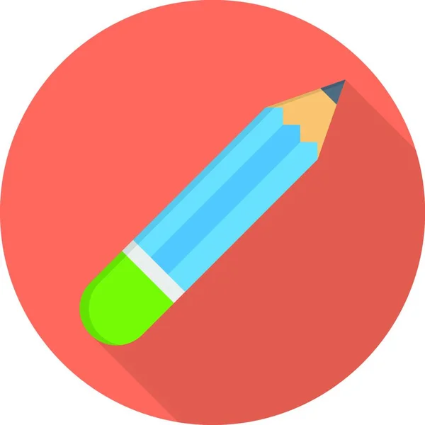 Pencil Web Icon Vector Illustration — Stock Vector
