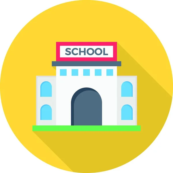 Schule Ikone Vektor Illustration — Stockvektor
