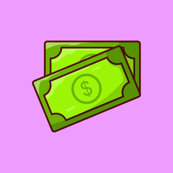 Cash Icon Vektor Illustration — Stockvektor