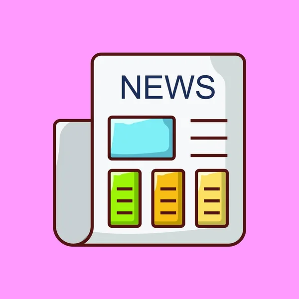 News Icon Vector Illustration — Stock Vector