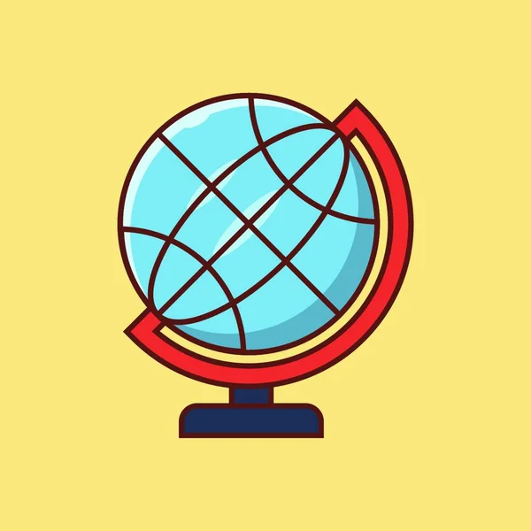 Globe Web Icône Vectoriel Illustration — Image vectorielle
