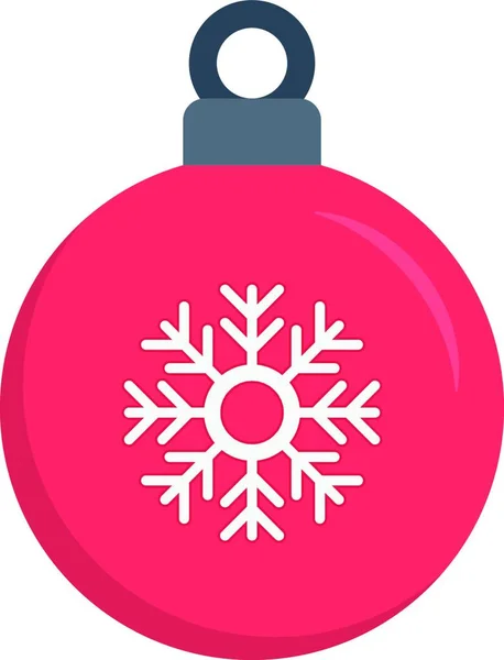 Kerstmis Ornament Bal Eenvoudige Vector Illustratie — Stockvector