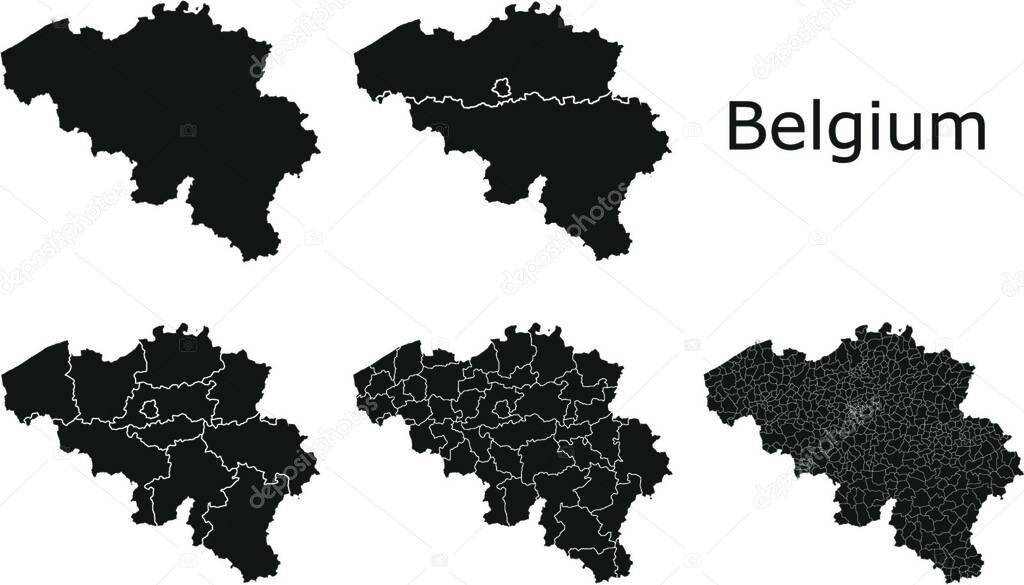 Depositphotos 622620656 Stock Illustration Belgium Map Regional Division 