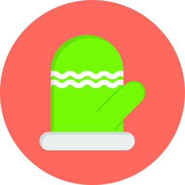 Eldiven simgesi, vektör şablonu 