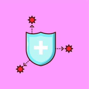 güvenlik simgesi vektör illüstrasyonu