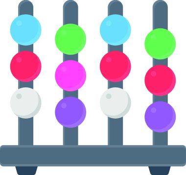 abacus web simgesi vektör illüstrasyonu