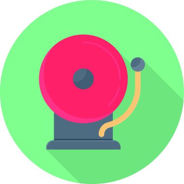 Alarm simgesi vektör illüstrasyonu