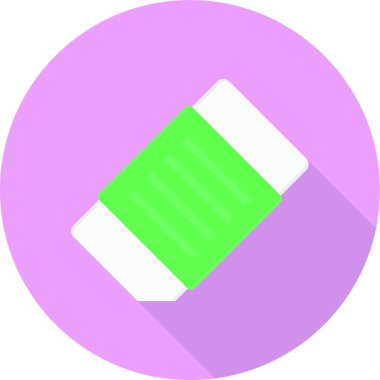 silgi simgesi vektör illüstrasyonu