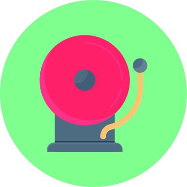 Alarm, basit vektör illüstrasyonu