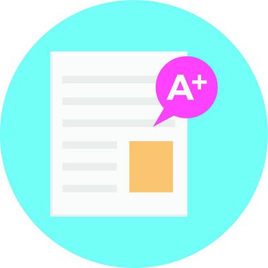 A + anketi, basit vektör illüstrasyonu