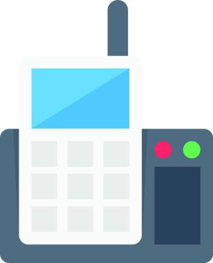 Telefon ikonu. vektör illüstrasyonu