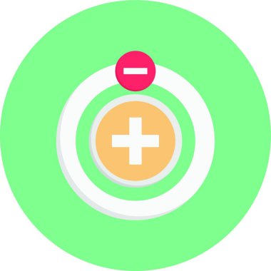 eksi simgesi beyaz arka planda yalıtılmış