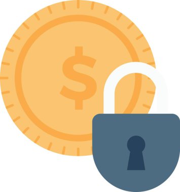 asma kilit web simge vektör çizim