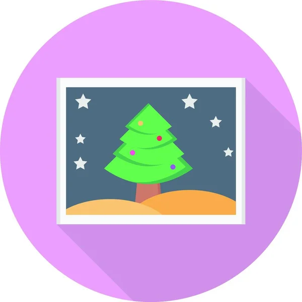 Χριστουγεννιάτικη Κάρτα Απλή Διανυσματική Απεικόνιση — Διανυσματικό Αρχείο