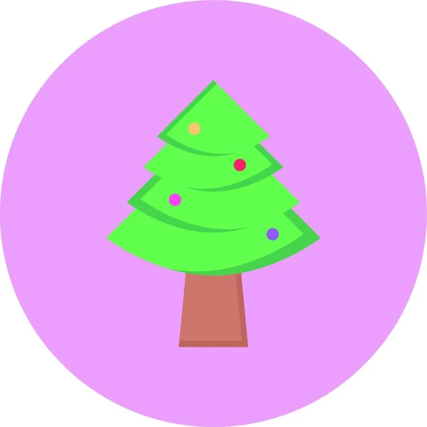 Karácsonyfa Egyszerű Vektor Illusztráció — Stock Vector