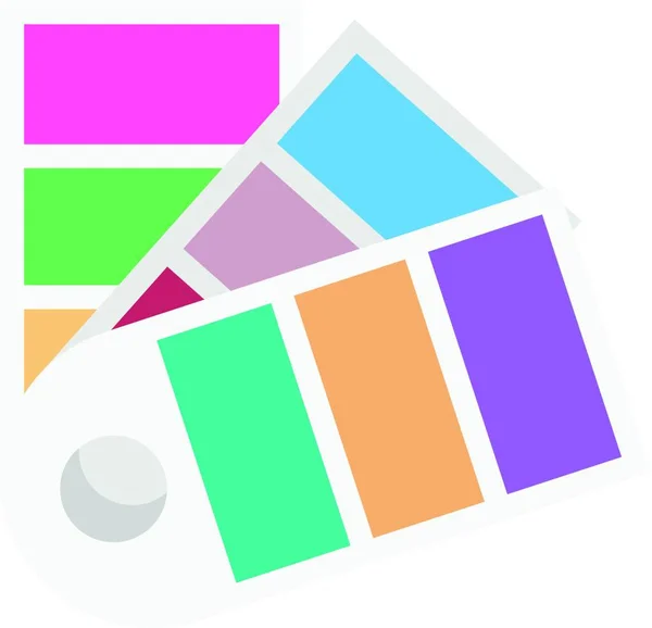 Gráfico Colorido Ilustração Vetorial Simples — Vetor de Stock