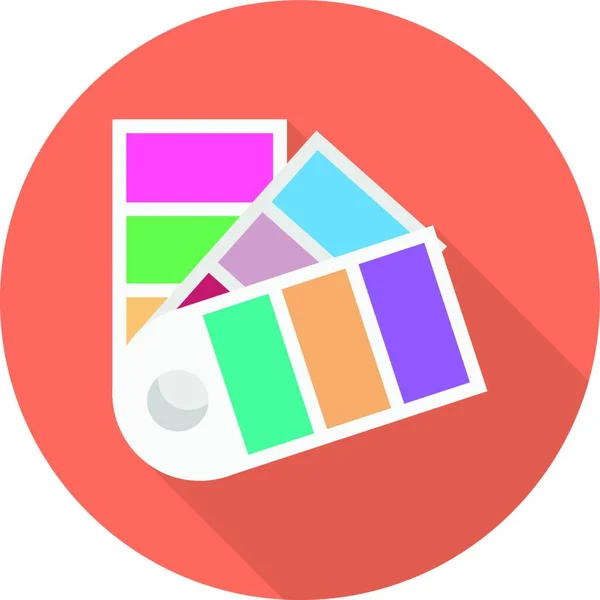 Colores Ilustración Vector Icono Web — Archivo Imágenes Vectoriales
