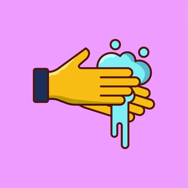 Hand Wash Icon Vector Illustration — Stock Vector