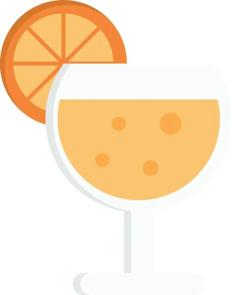 Vektorová Ilustrace Ikony Pomerančové Šťávy — Stockový vektor