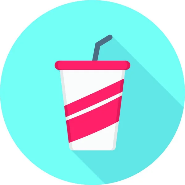 Soda Web Icon Vektor Illustration — Stockvektor