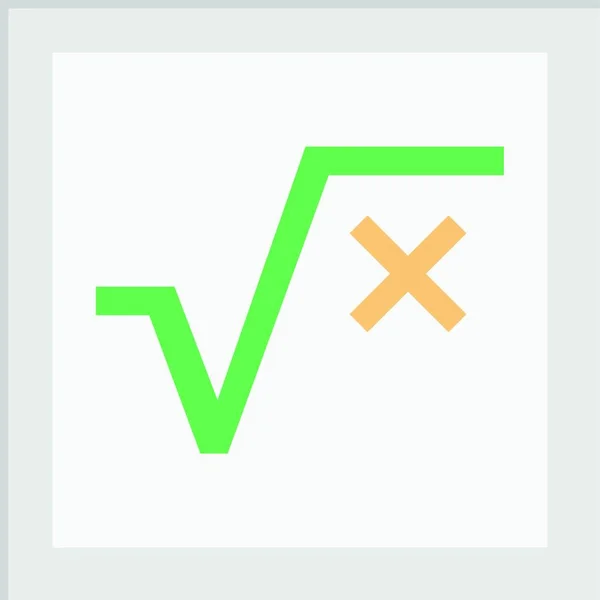 Vektorová Ilustrace Ikon Matematiky — Stockový vektor