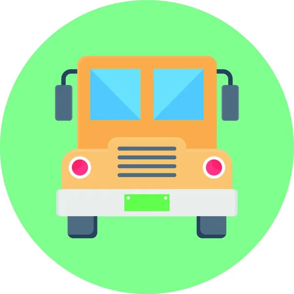 Illustrazione Vettoriale Icona Web Bus — Vettoriale Stock