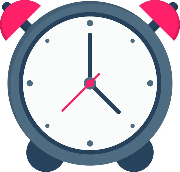 Reloj Despertador Icono Web Vector Ilustración — Vector de stock